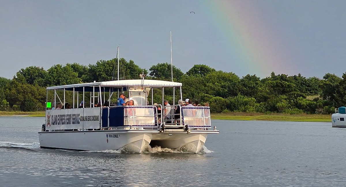 passenger ferry to Rachel Carson Reserve