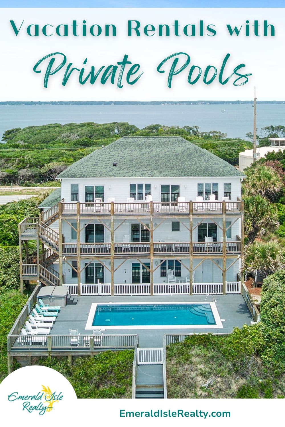 vacation rentals in Emerald Isle with private pools