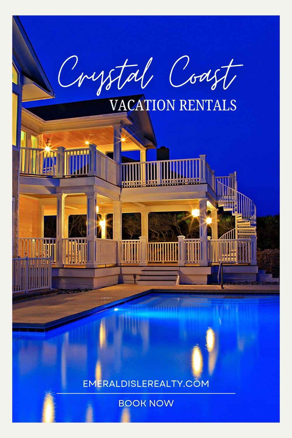 Crystal Coast NC Vacation Rentals pin