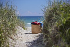 Emerald Isle - Tote Bag and beach path