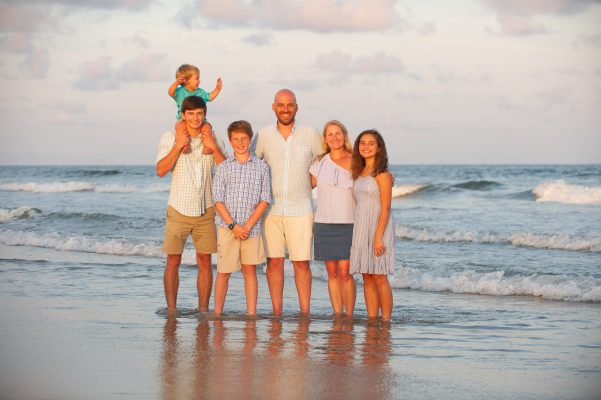 Family on The Beaches of Emerald Isle