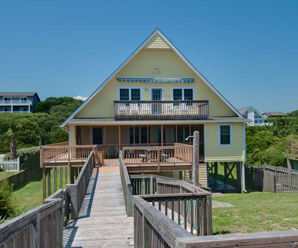 Sandy Lane Cottage Featured Oceanfront Emerald Isle Beach Cottage