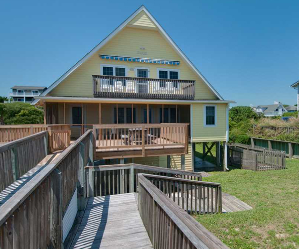 Sandy Lane Cottage Featured Oceanfront Emerald Isle Beach Cottage
