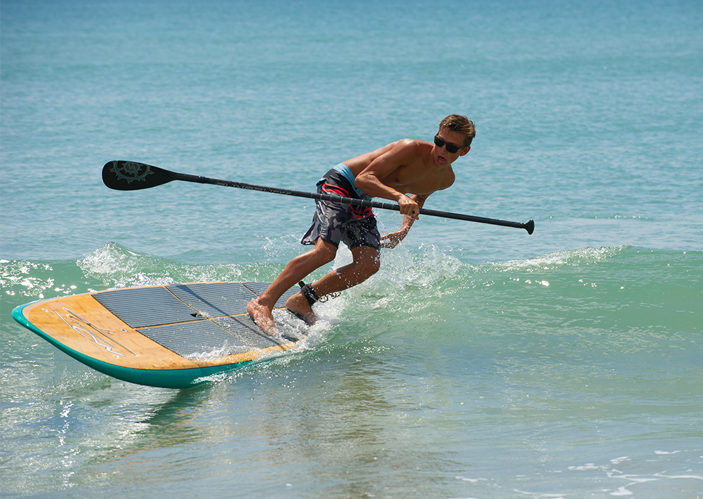 Stand-up Paddleboarding on Beaches of Emerald Isle NC