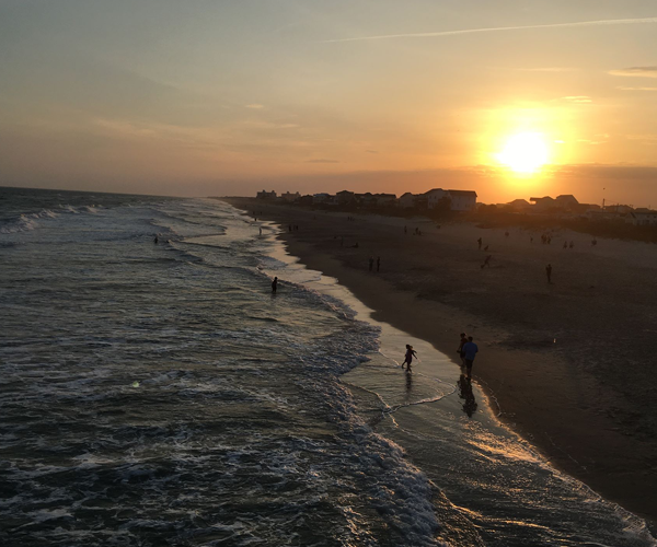 Top Places to See the Most Amazing Sunsets on NC’s Crystal Coast- Pier