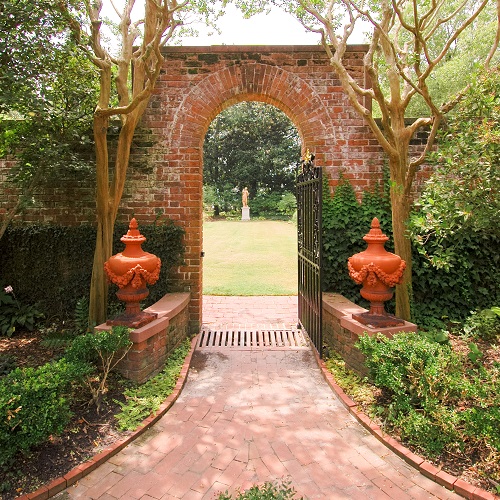 Arch to Garden at Tryon Palace - New Bern NC