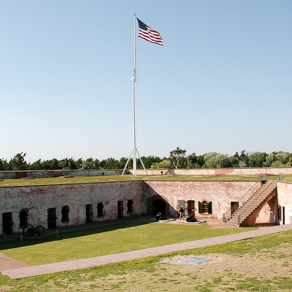 Fort Macon State Park Upper Tier Flag
