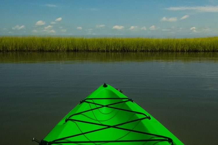 Kayaking Hammocks Beach State Park NC