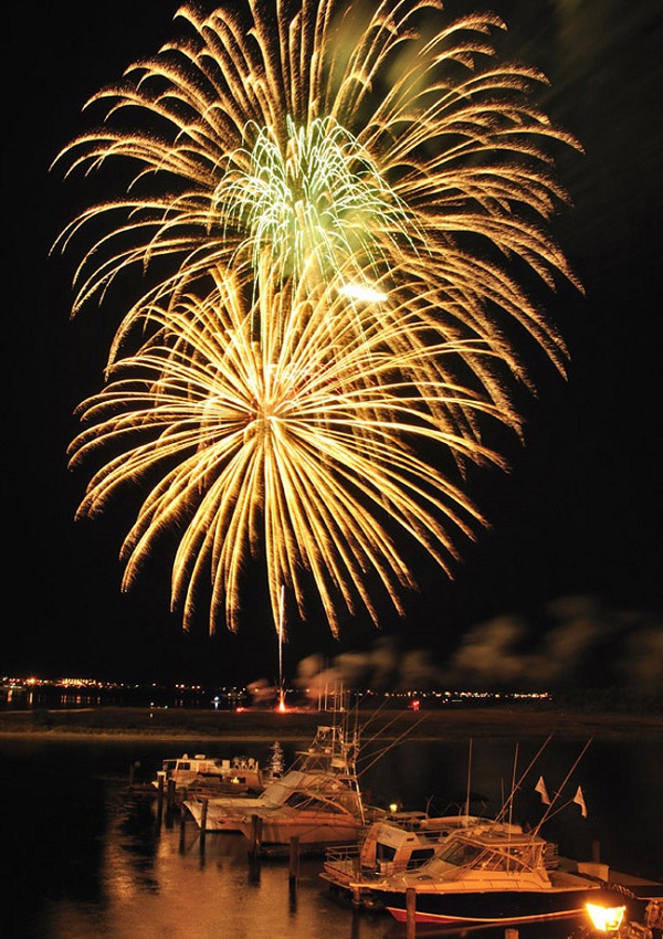 Fireworks at NC Seafood Festival in Morehead City, NC