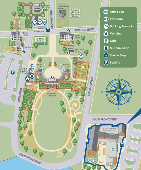 Tryon Palace Map